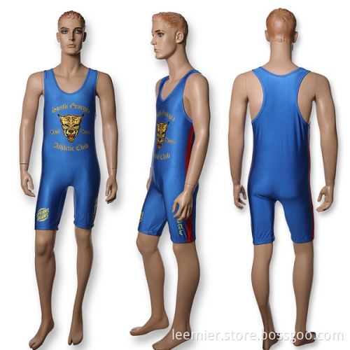 custom adult design wrestling singlets
